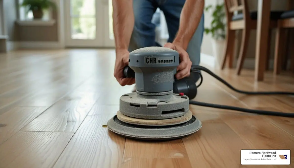 sanding new hardwood floors