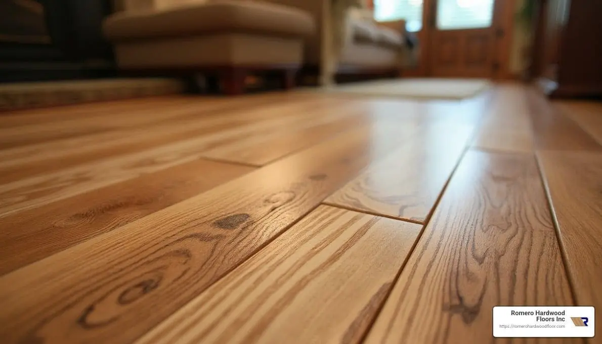 Random width wood flooring