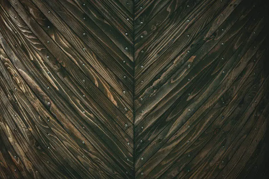 Chevron pattern hardwood floors