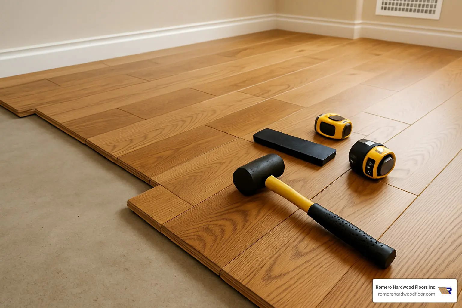 engineered hardwood over concrete