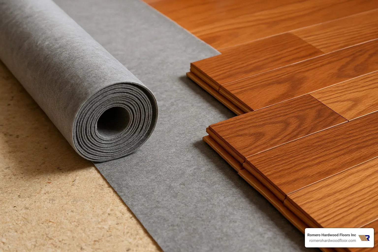Hardwood floor underlayment options