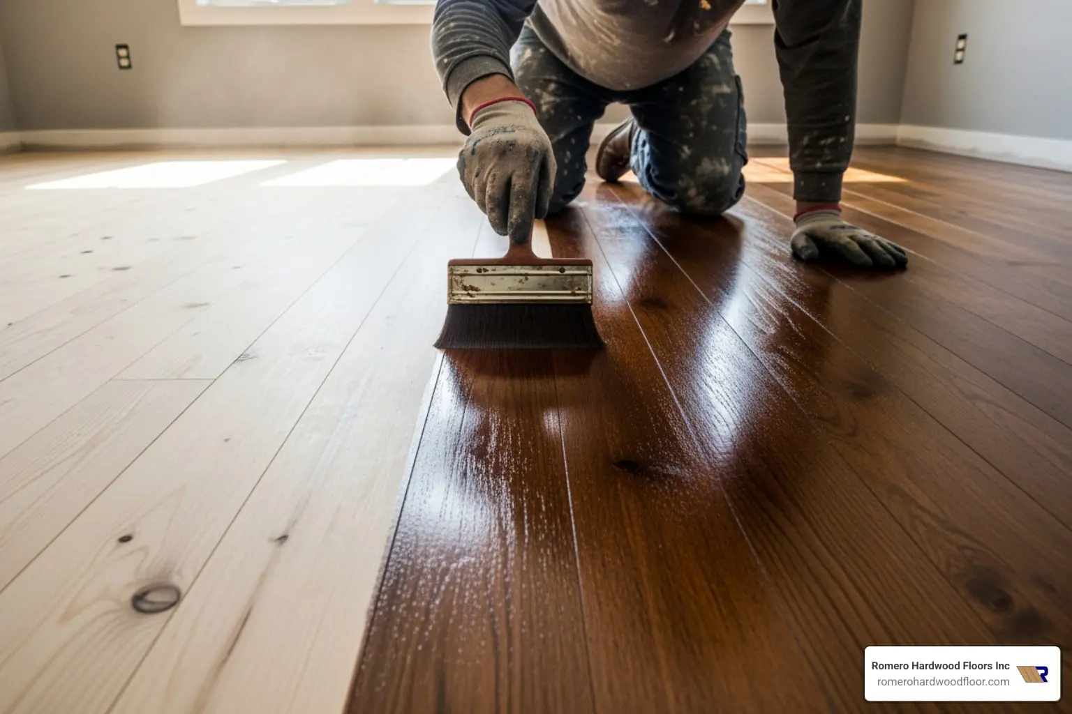 how to stain and varnish hardwood floors