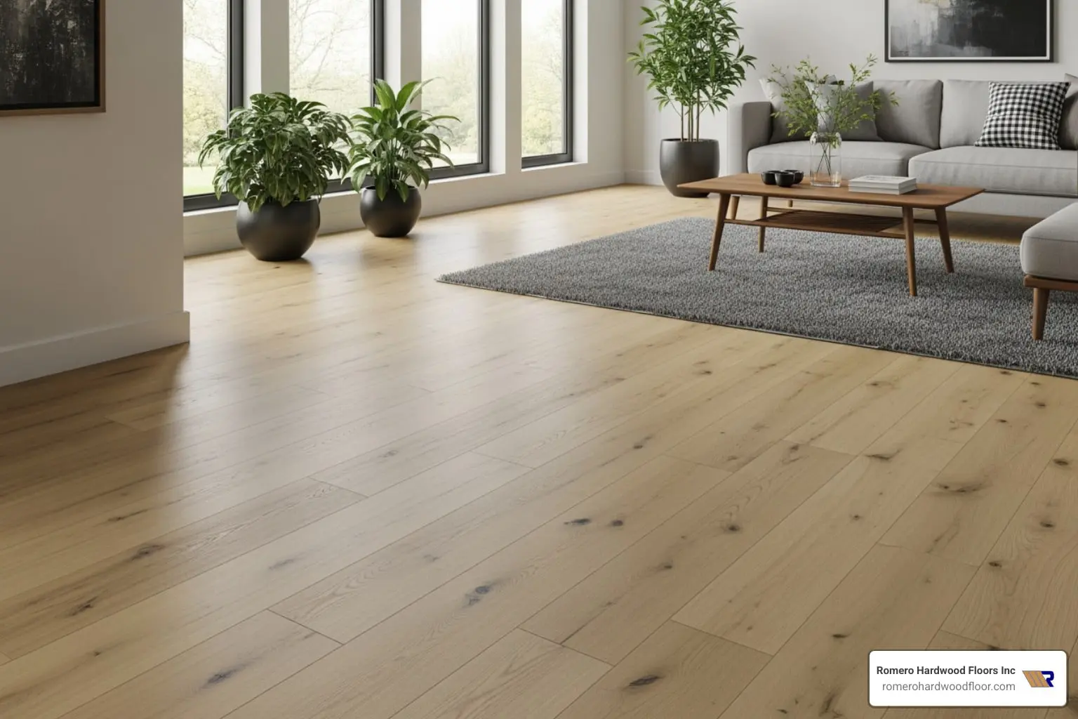 wide plank wood flooring
