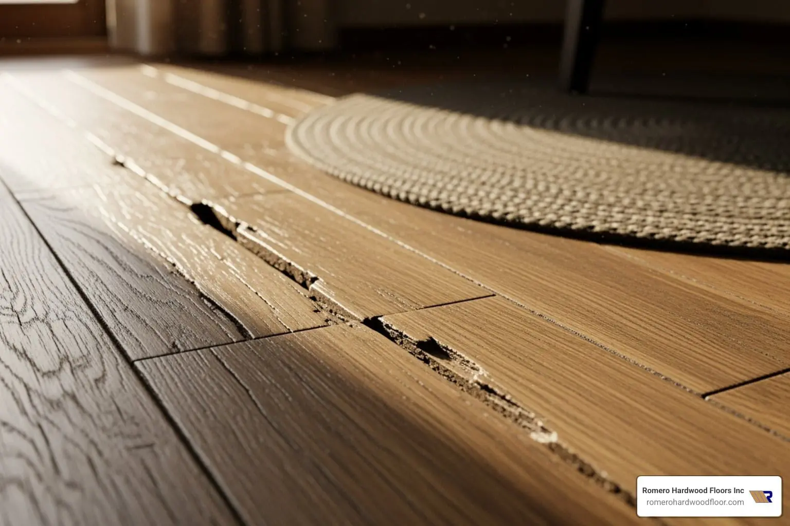 hardwood floor shrinkage repair