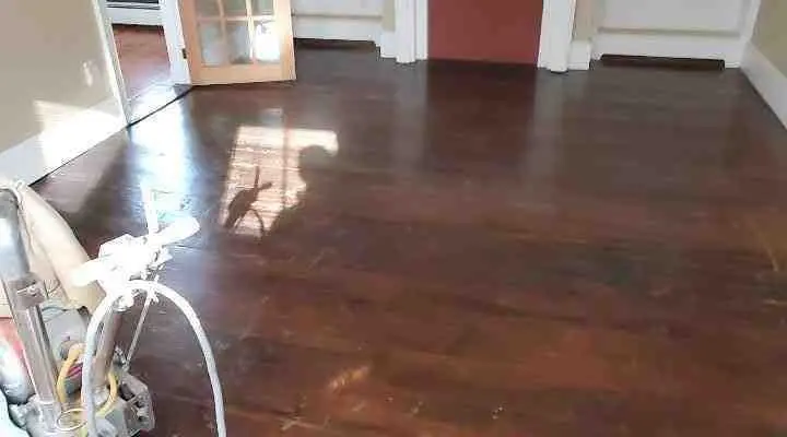 Hardwood floor stain remover