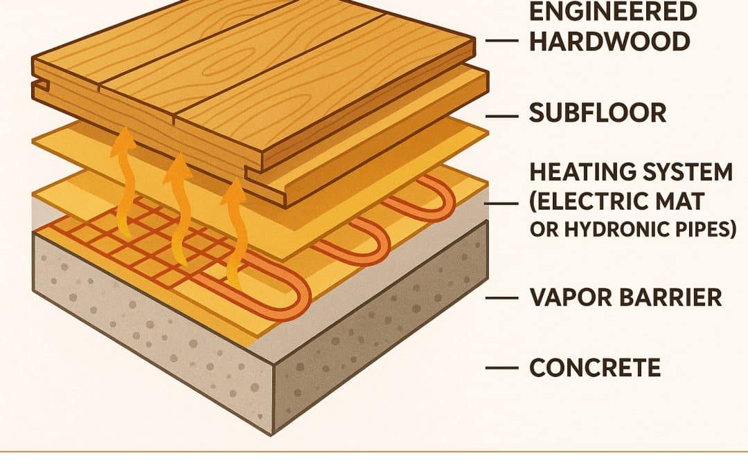 Concrete Comfort: How to Install Heated Hardwood Floors