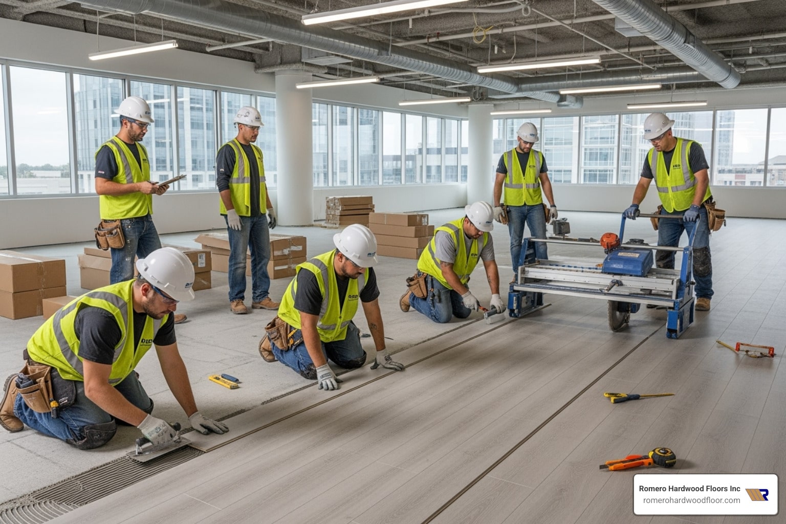 Beyond the Boards: How to Hire Top Commercial Flooring Contractors