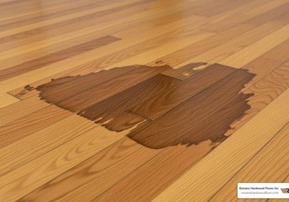 hardwood floor water stain