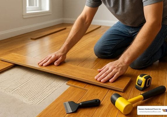 Bamboo flooring installation