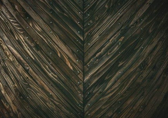 Chevron pattern hardwood floors