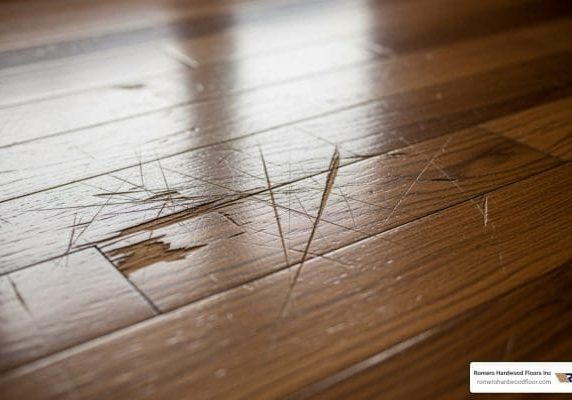 how to fill hardwood floor scratches