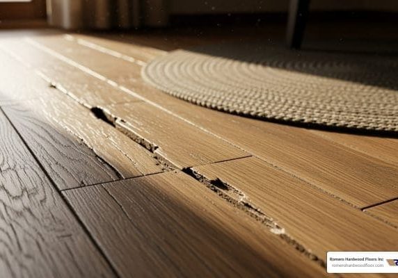 hardwood floor shrinkage repair