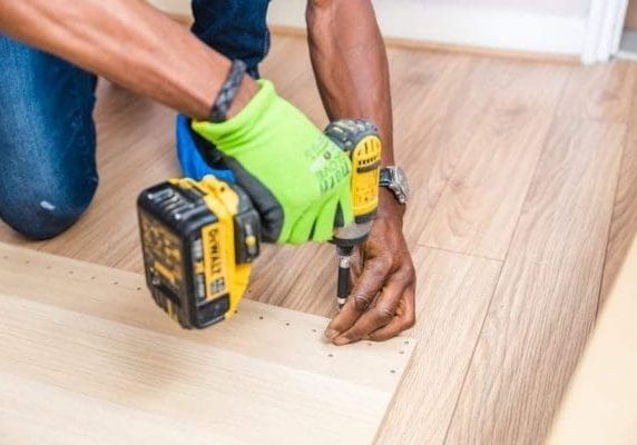 Hardwood floors installation process