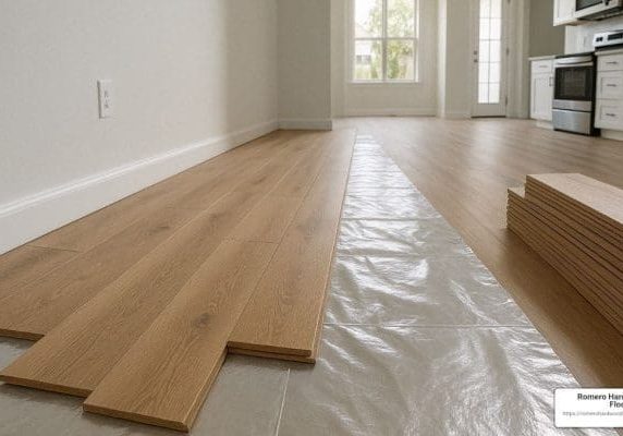 how to install floating engineered hardwood flooring on concrete