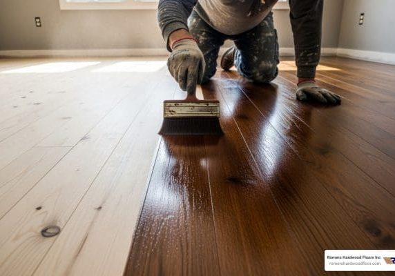 how to stain and varnish hardwood floors