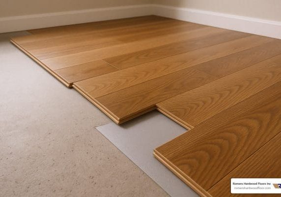 installing floating engineered hardwood floors on concrete slab