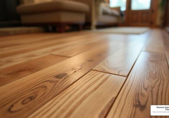 Random width wood flooring