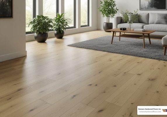 wide plank wood flooring
